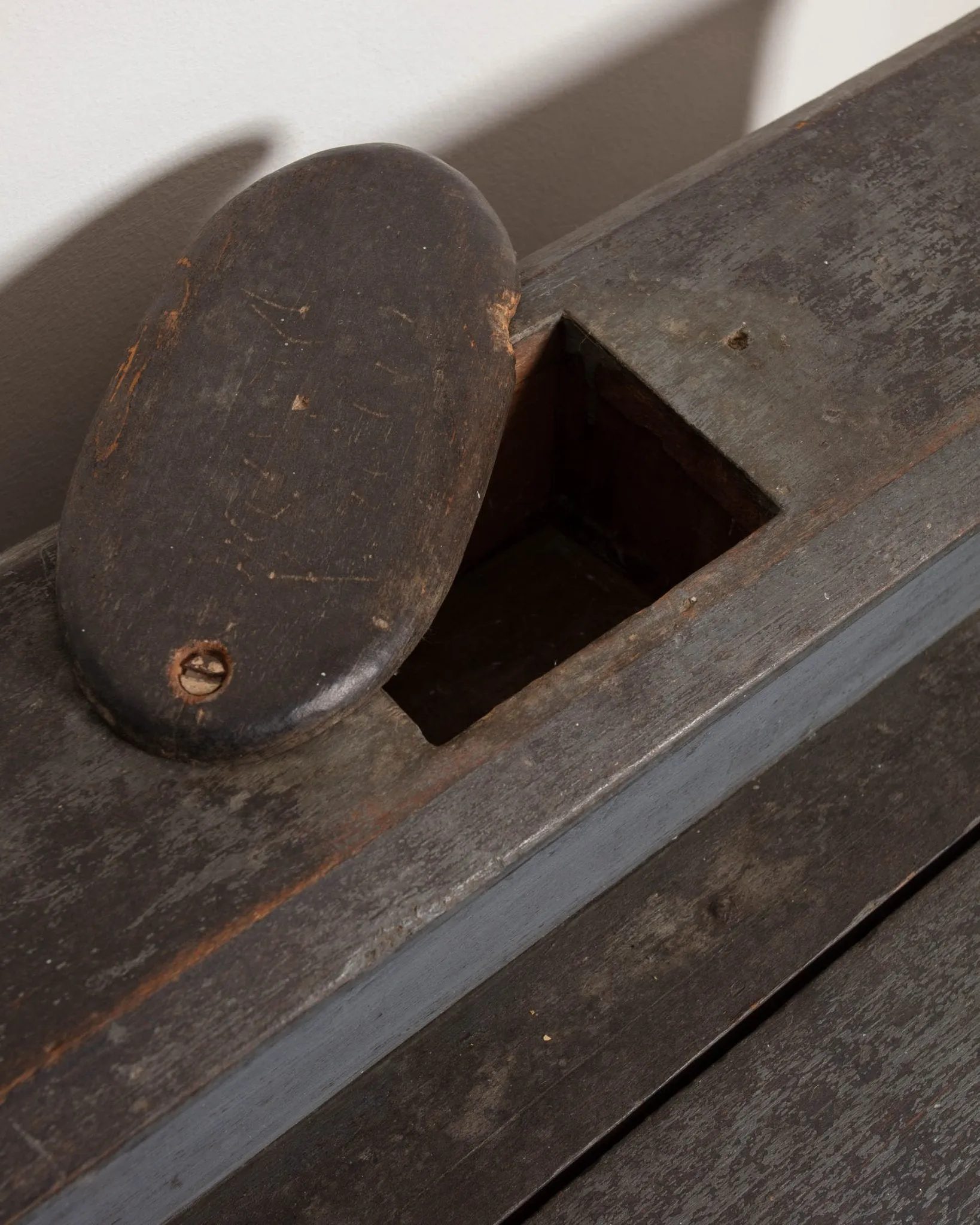 Primitive Blue American Desk From 1845