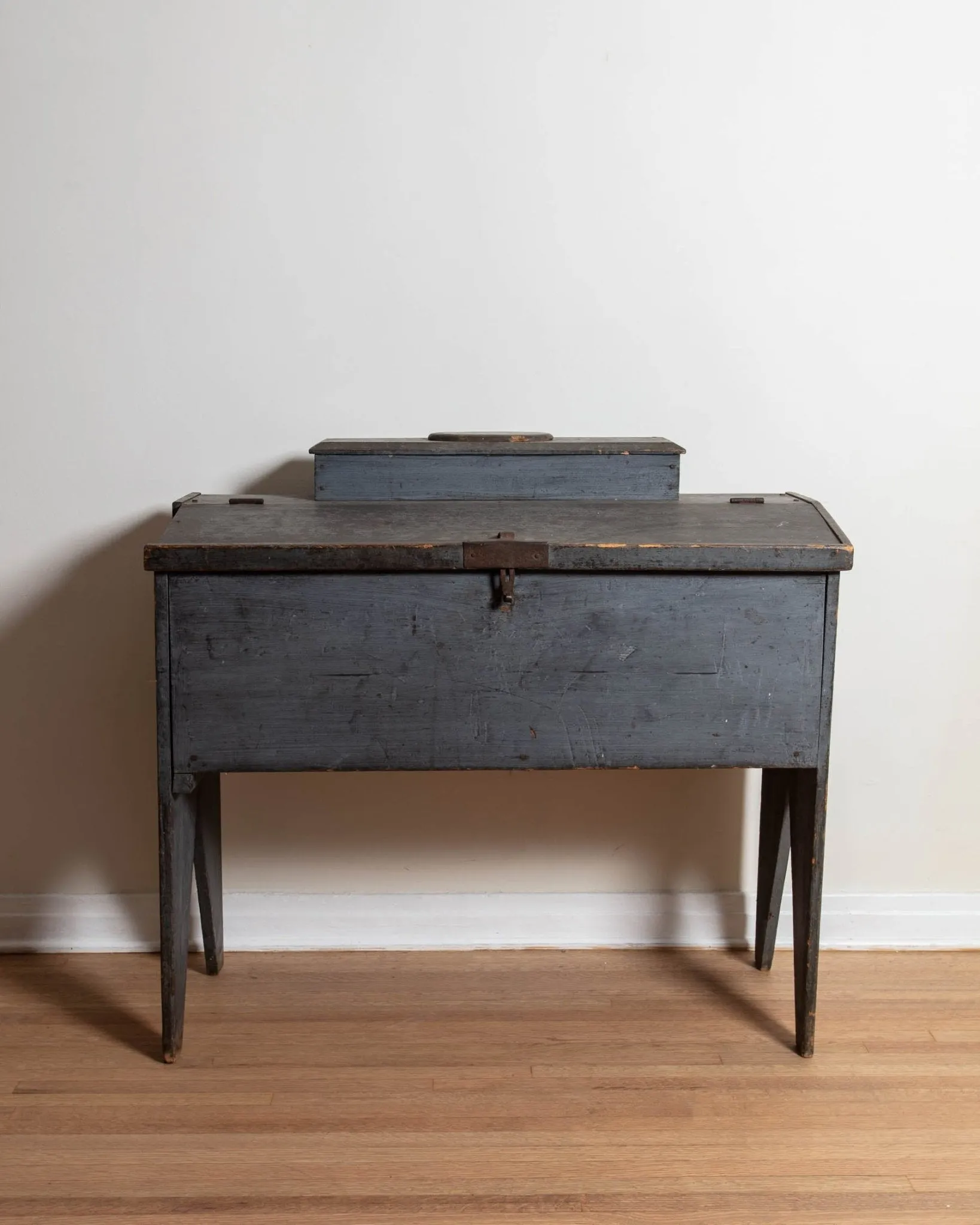 Primitive Blue American Desk From 1845