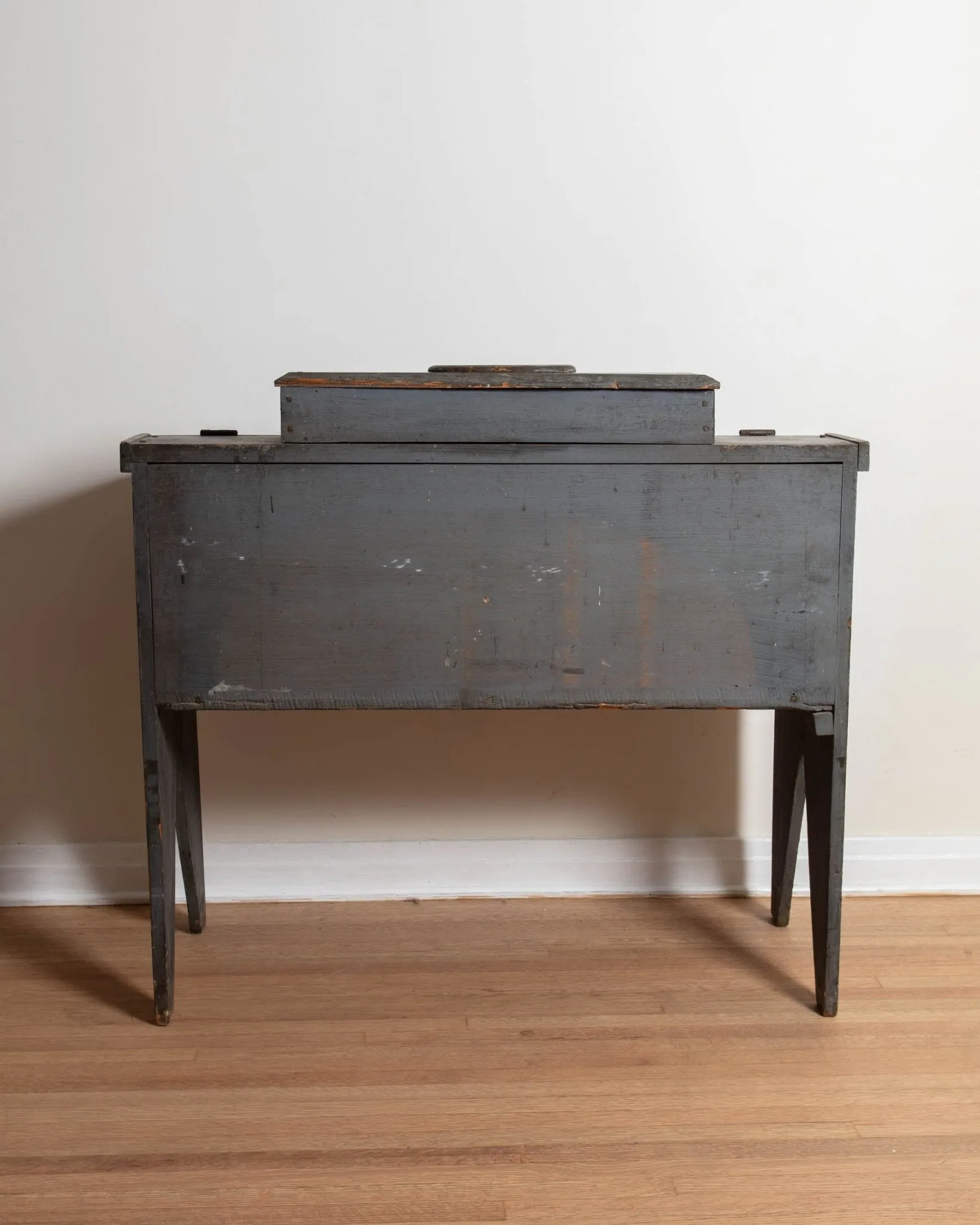 Primitive Blue American Desk From 1845