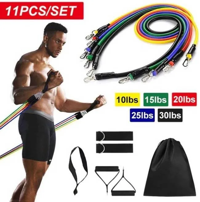 Resistance Home Workout Band (11 Pcs Set)