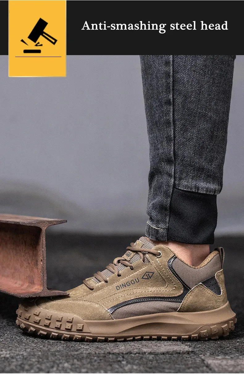 Safety Shoes Men's For work Indestructible Wear-resisting Work Sneakers Kevlar Insole Protective Steel Toe Boots