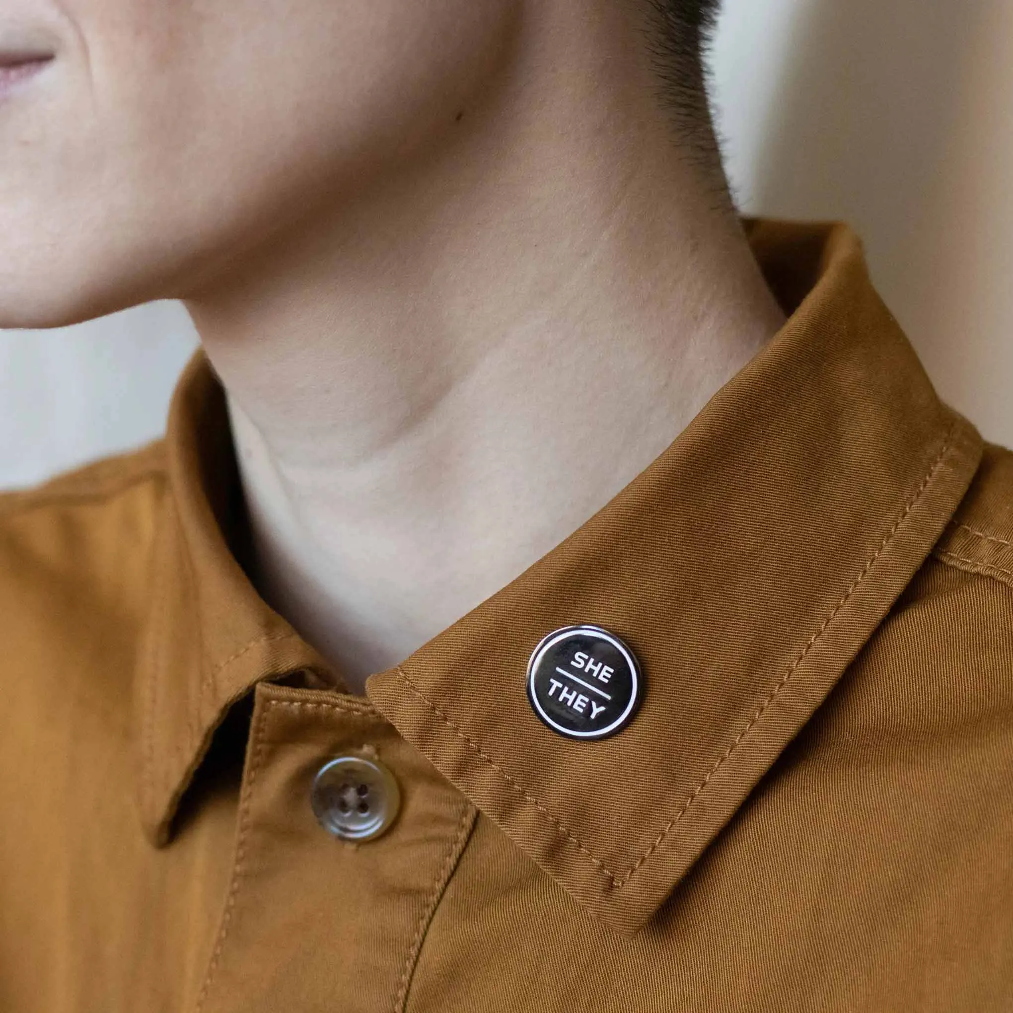 She / They Pronoun Pin