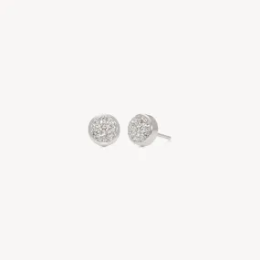Sparkle Bezel Stud Earrings