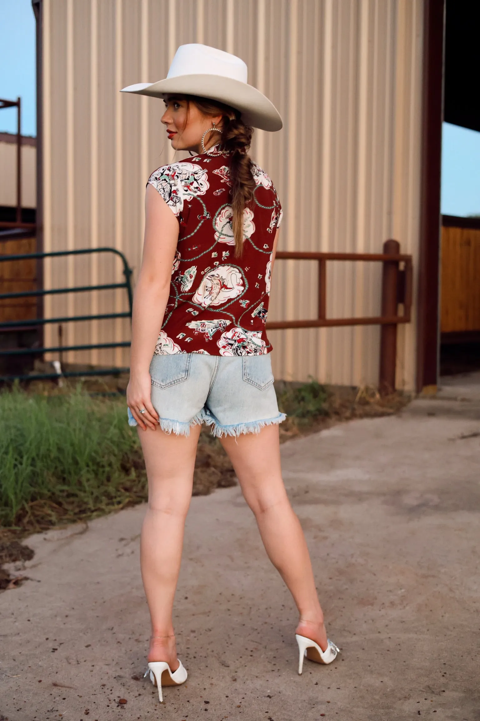 The Western Horizon Short Sleeve Top