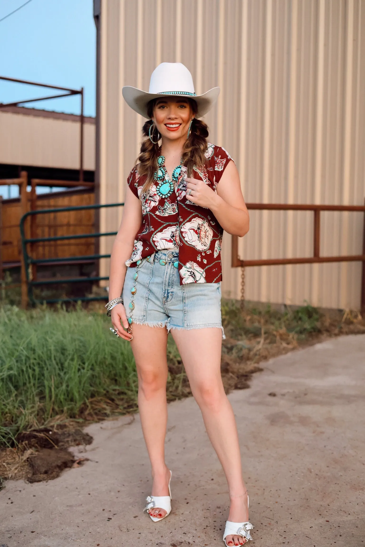 The Western Horizon Short Sleeve Top