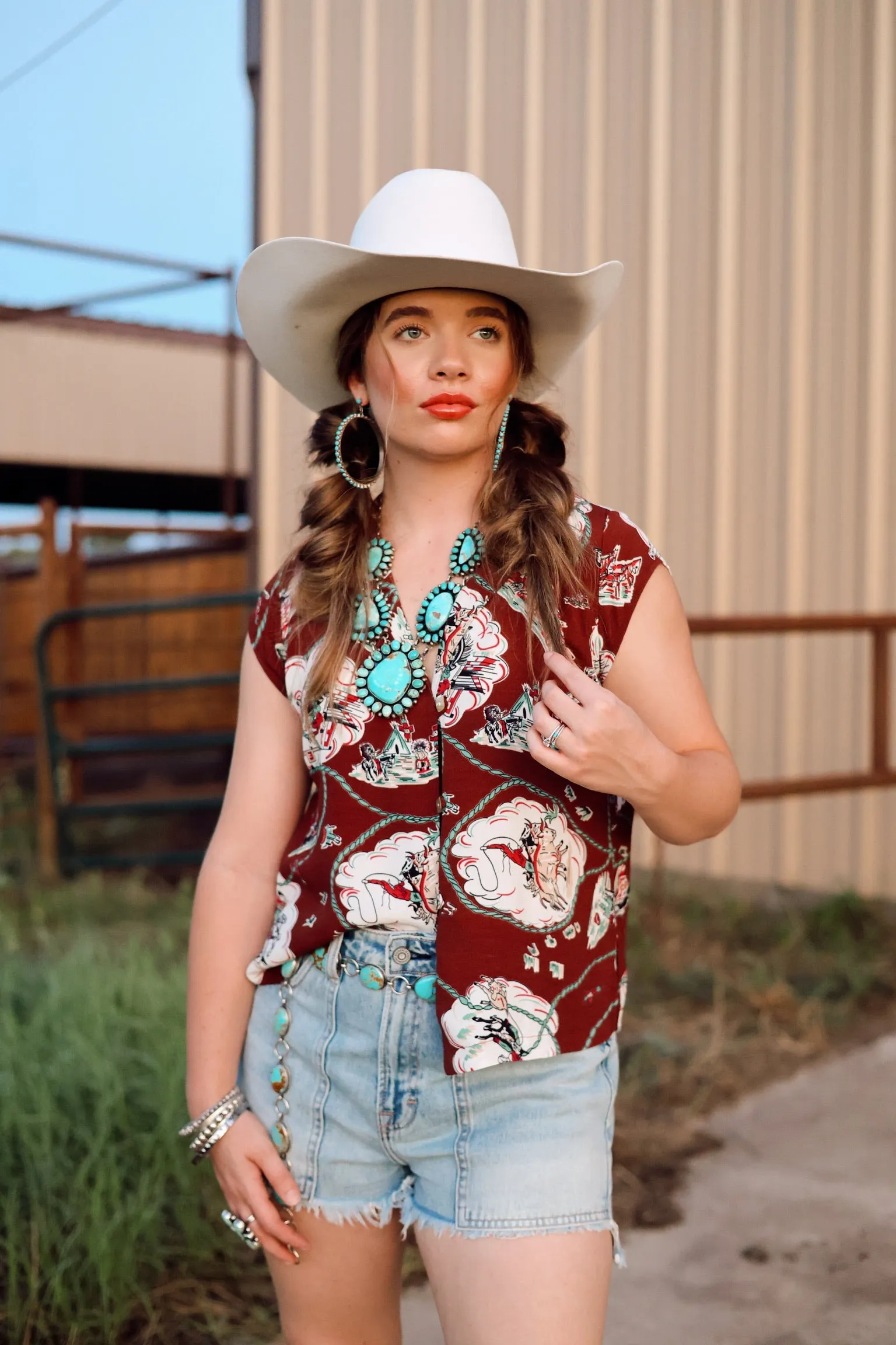 The Western Horizon Short Sleeve Top