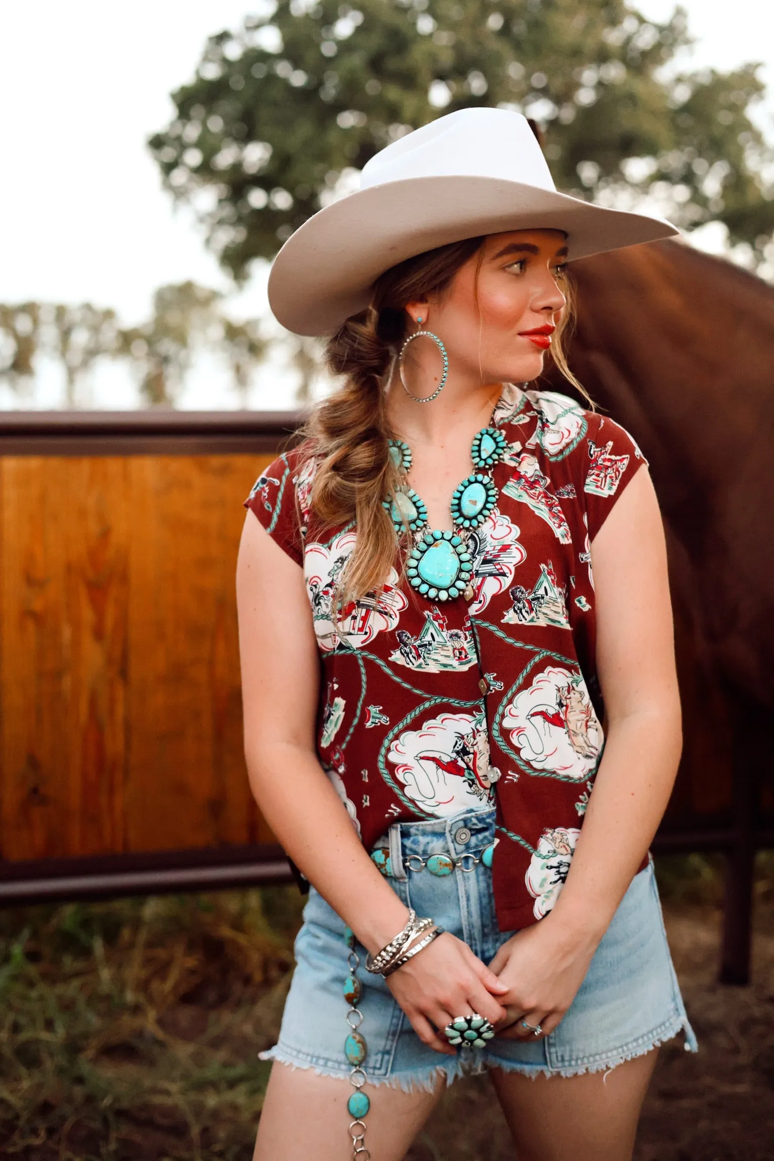 The Western Horizon Short Sleeve Top